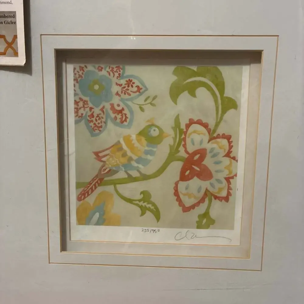 Chariklia Zarris Songbird Giclee Framed Print Signed & Numbered - Picture 2 of 5